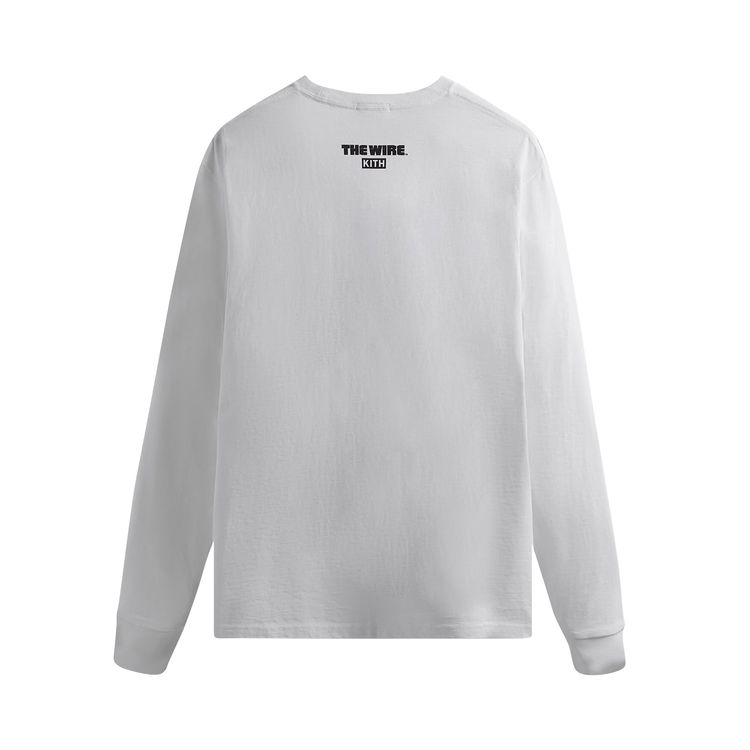 Kith For The Wire Omar Back Long Sleeve Tee White