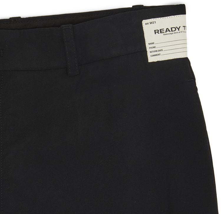 Balenciaga Cropped Rental Pants Black