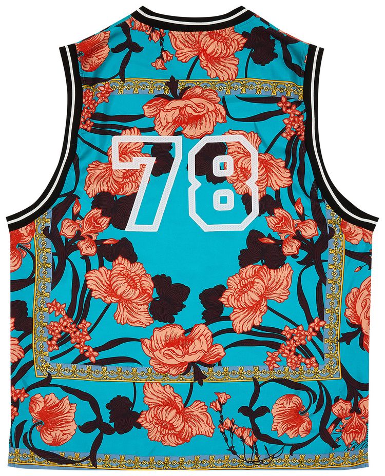 Versace Printed Jersey BlueOrange