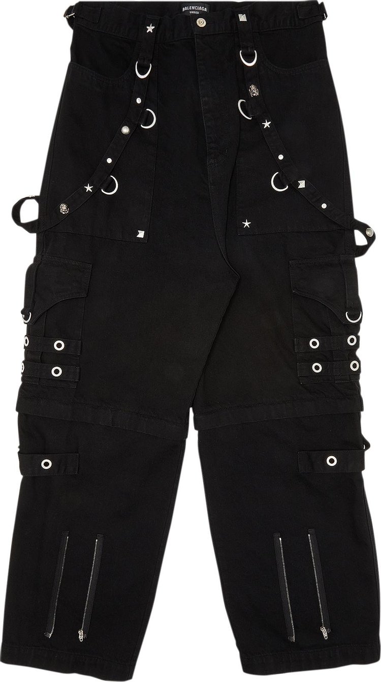 Buy Balenciaga Raver Baggy Pants 'Pitch Black' - 681693 TBP47 1105 | GOAT