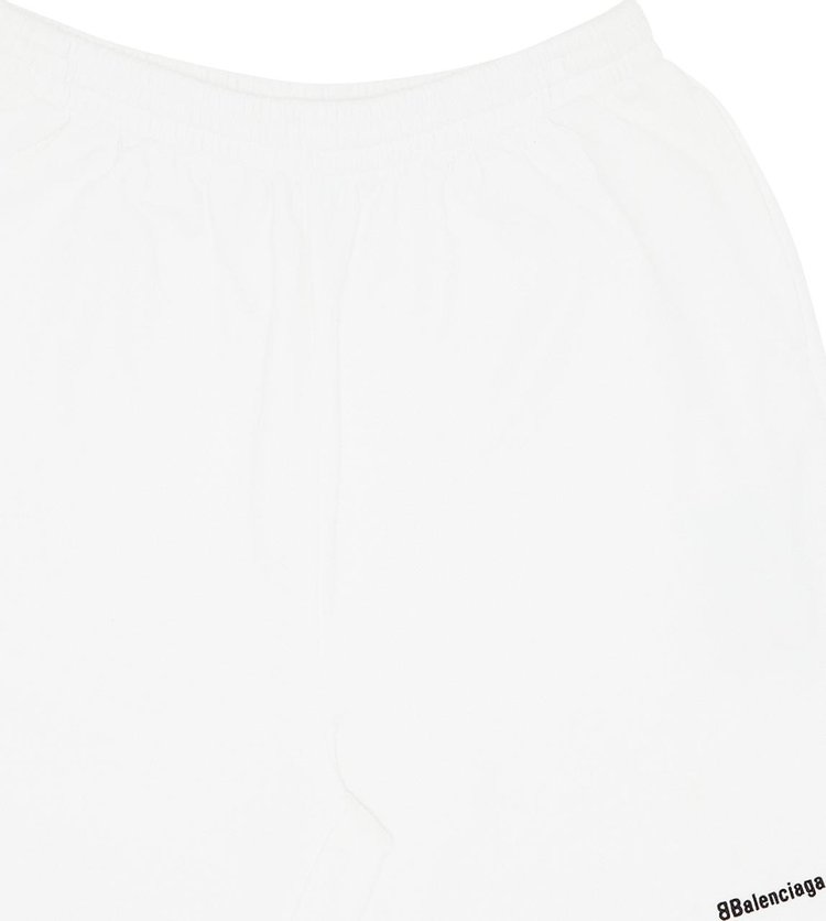 Balenciaga Sweat Shorts 'White/Black'