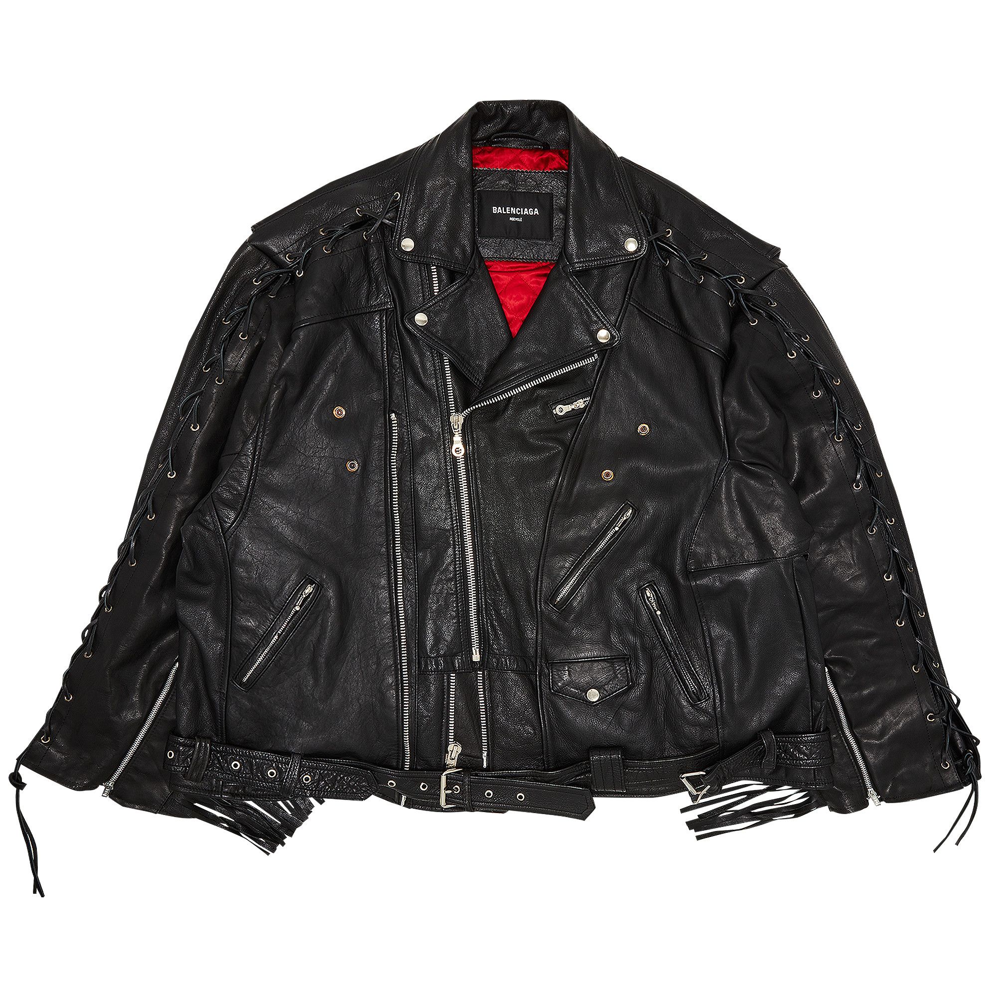 Buy Balenciaga Upcycled Biker Jacket Black 697789 TMS07 1000 GOAT