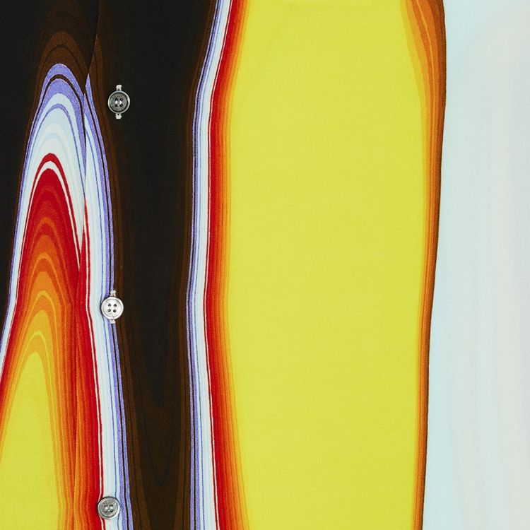 Ambush Printed Short Sleeve Shirt YellowBlackMulticolor