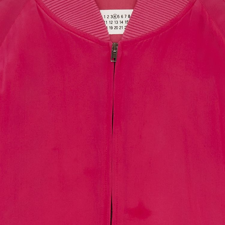Vintage Maison Margiela Silk Bomber Jacket Fuchsia