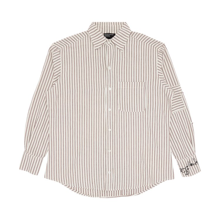 Enfants Riches Déprimés Flannel Assemblage Button Up Shirt 'White/Red'