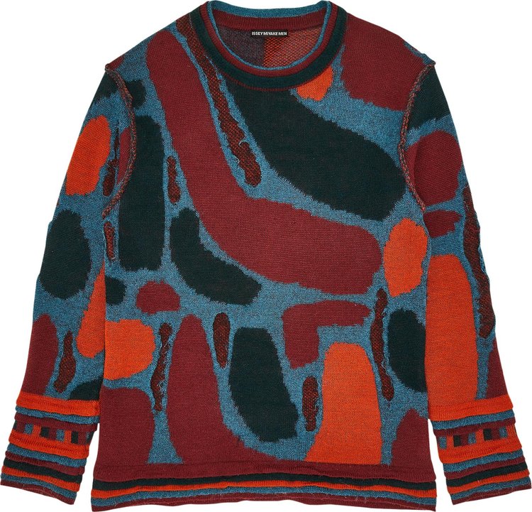 Vintage Issey Miyake Crewneck Sweater 'Multicolor'