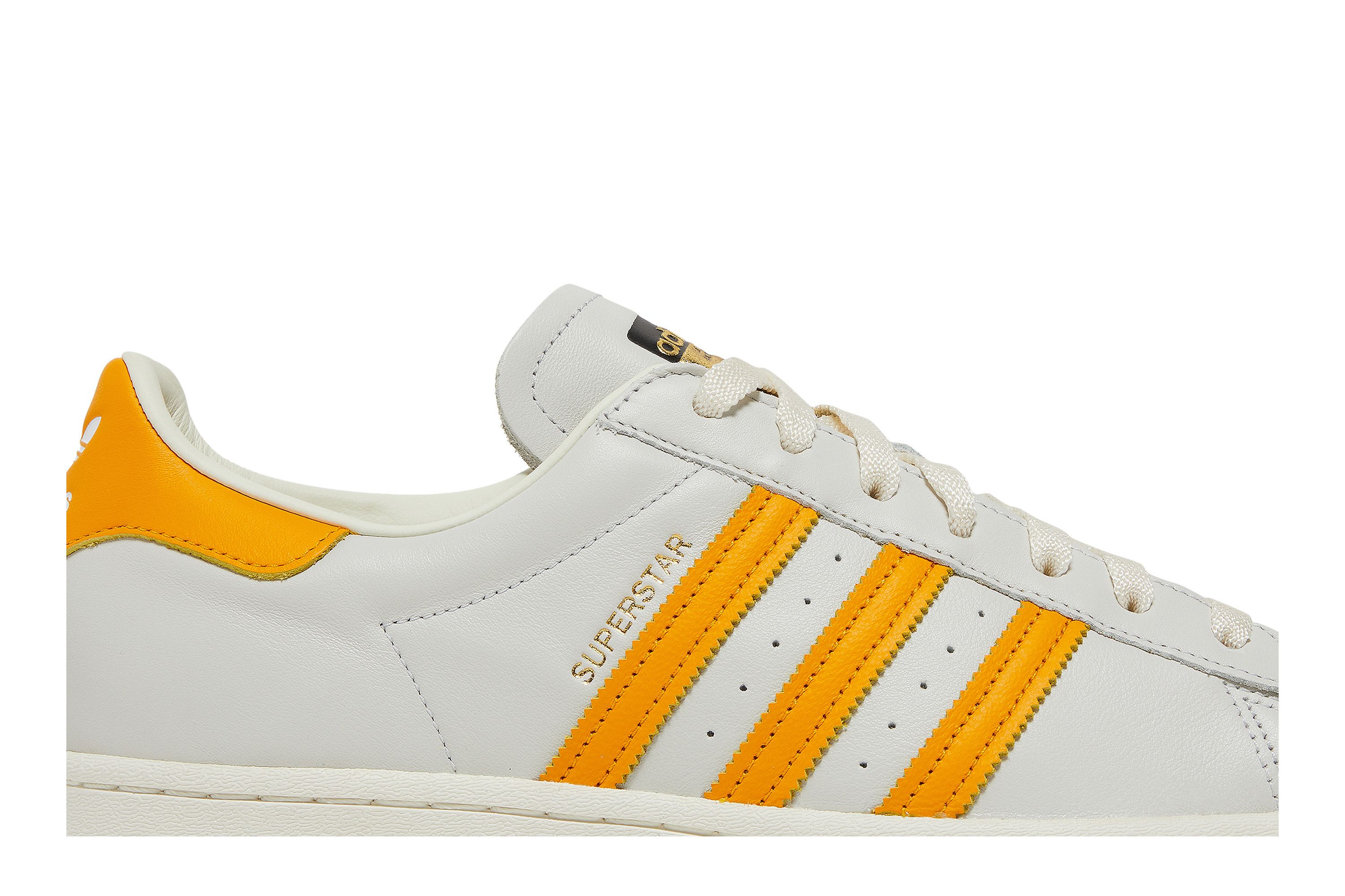 Size 10.0 Superstar Off White Collegiate Gold