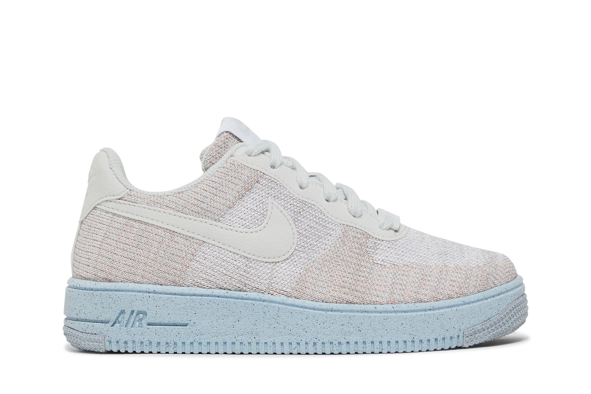 Nike Air Force 1 Crater Flyknit GS White Chambray Blue