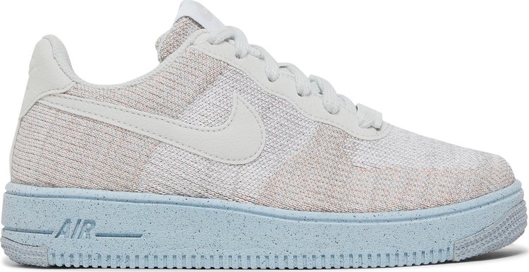 añadir Socialismo posterior Air Force 1 Crater Flyknit GS 'White Chambray Blue' | GOAT