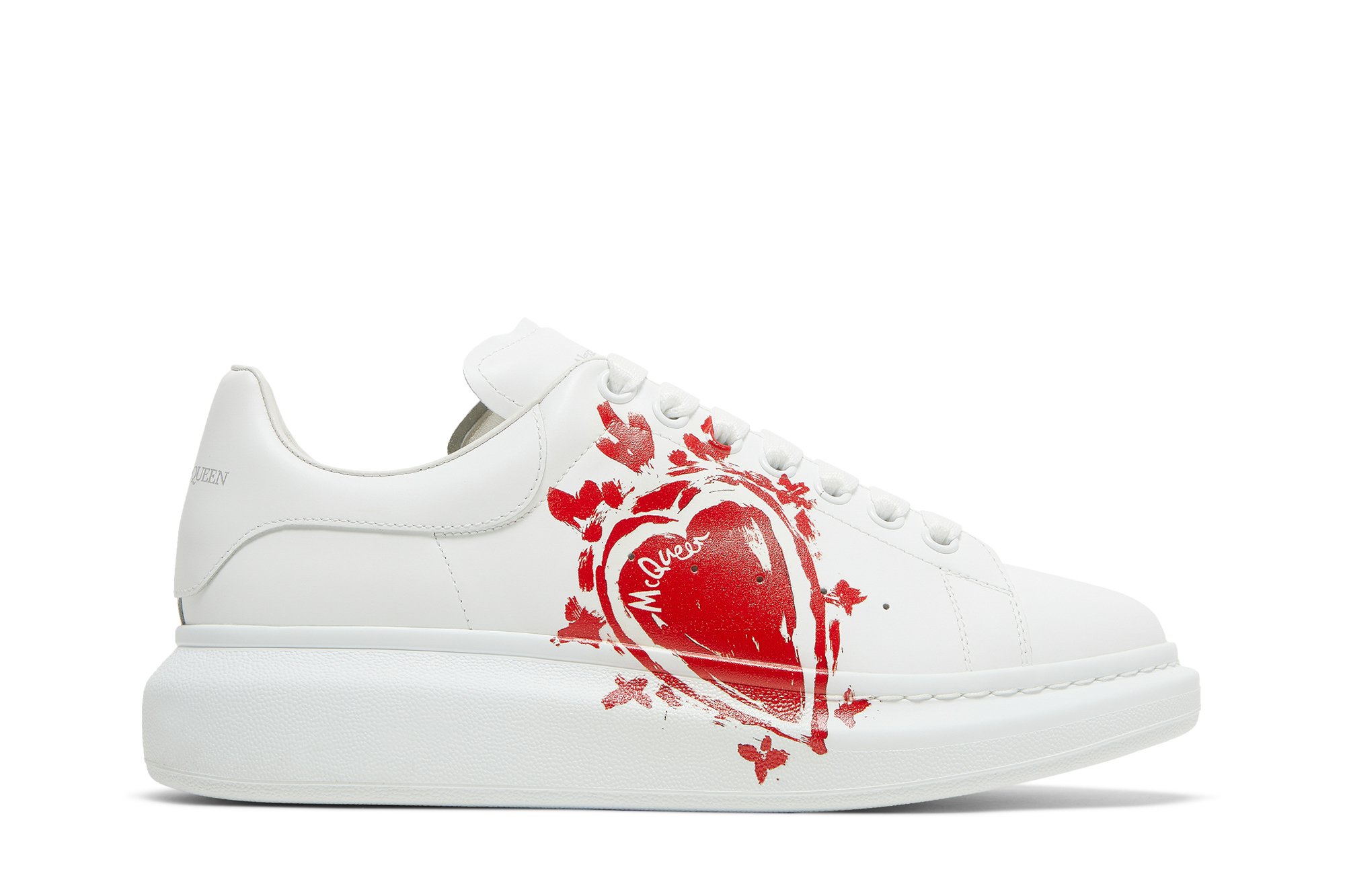 Alexander McQueen Oversized White Red Heart (Women's)