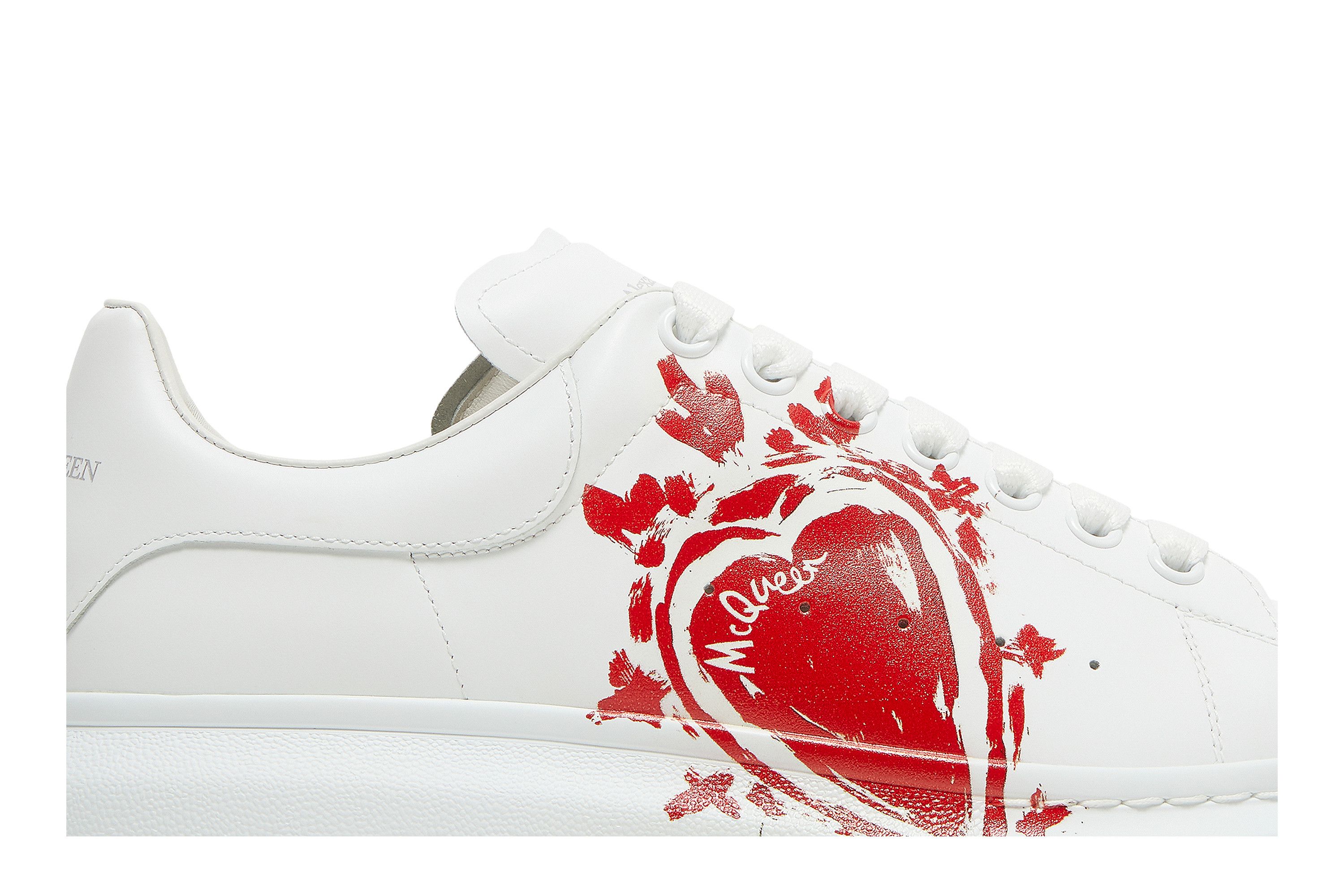 Buy Alexander McQueen Oversized Sneaker Heart Logo White 667825 WIAF4 9676 GOAT