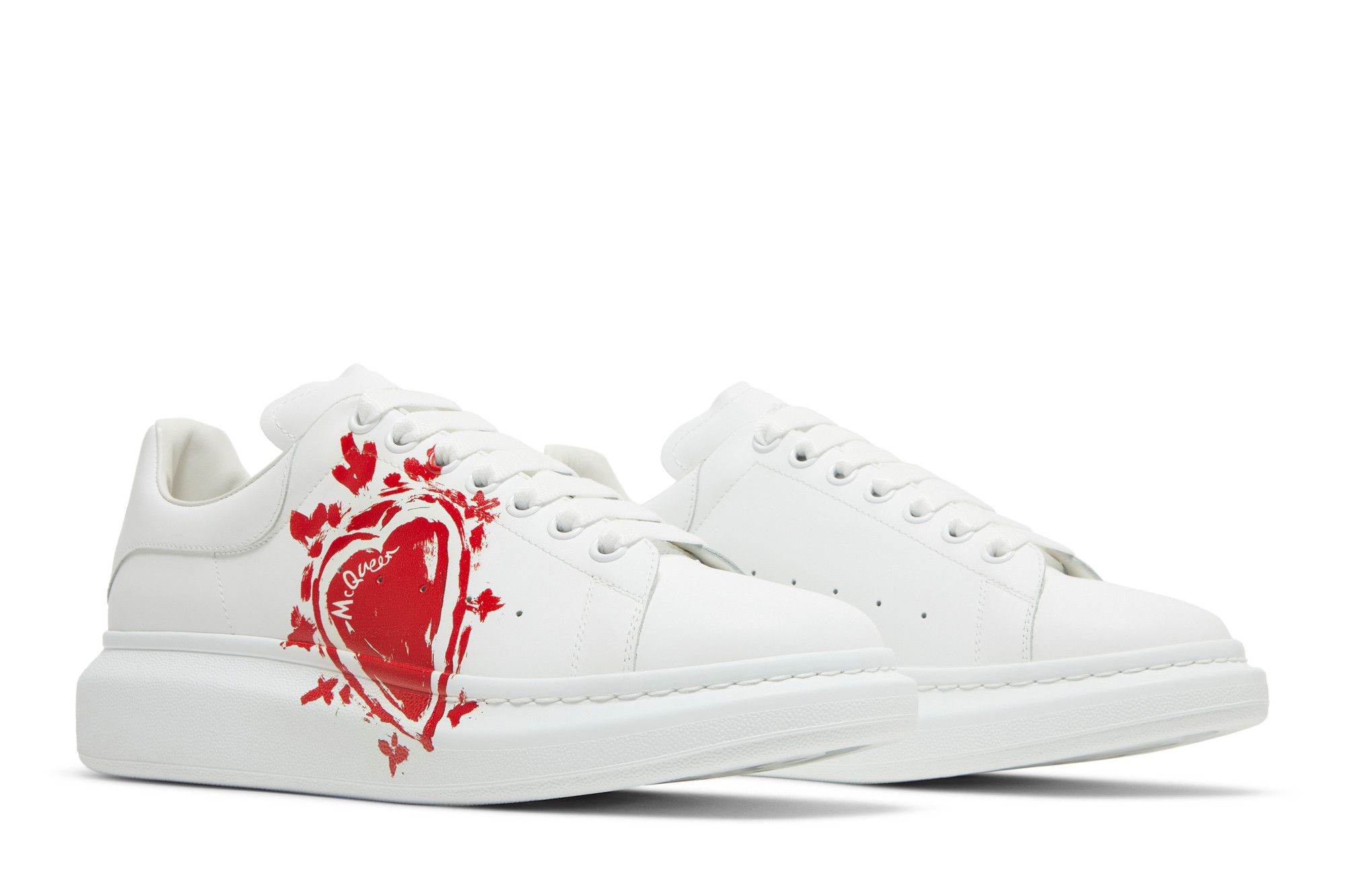 Buy Alexander McQueen Oversized Sneaker 'Heart Logo - White