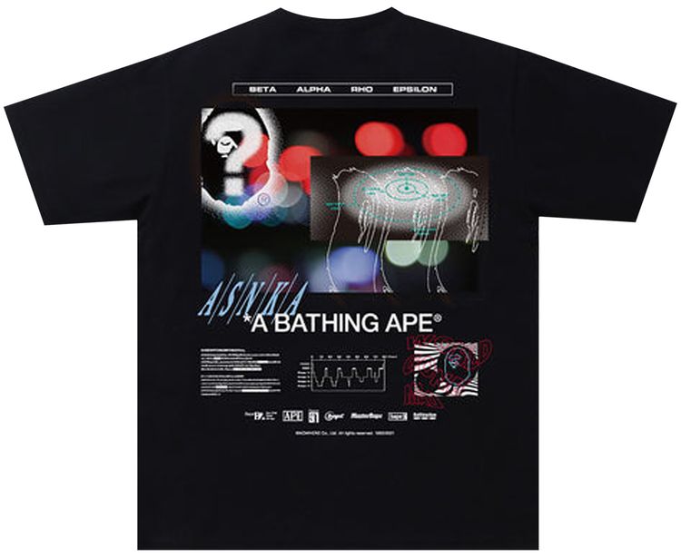 BAPE Time To Sleep Tee Black