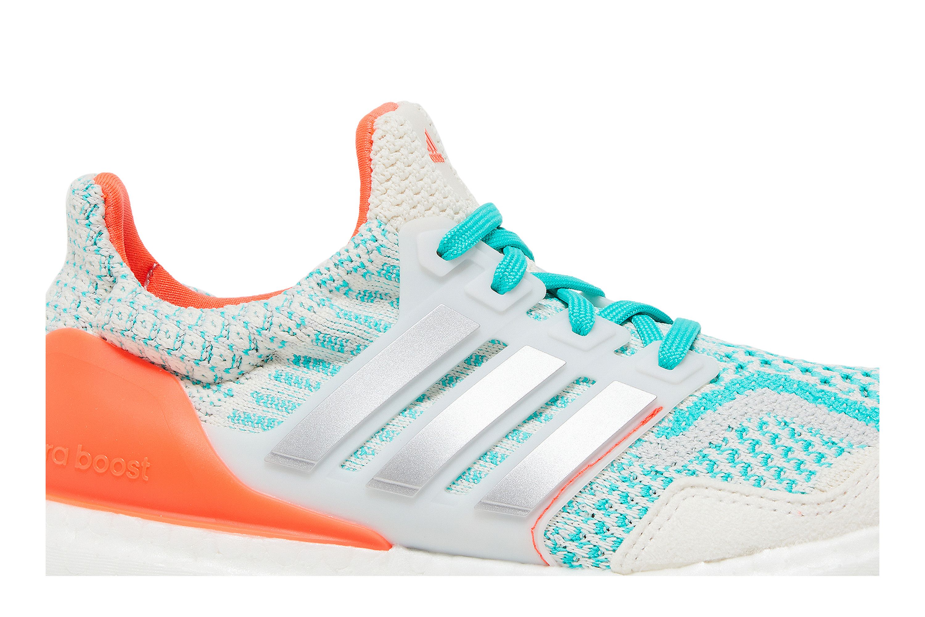 Adidas Boys Ultraboost 5.0 DNA Shoes White Silver Mint Size 07.0