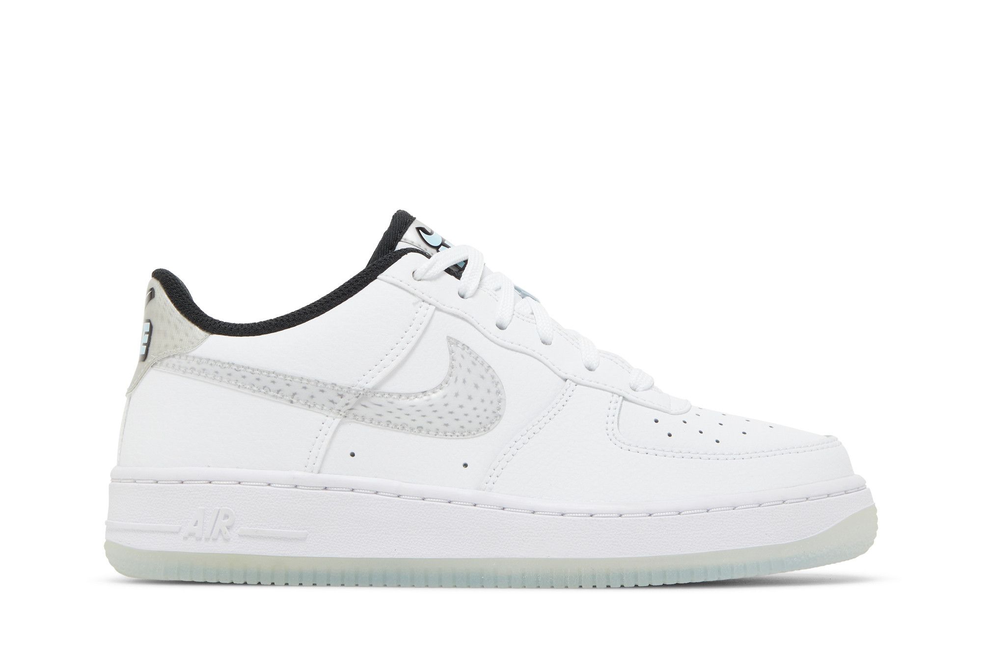 Size 3.5 Air Force 1 LV8 KSA GS White Glacier Blue
