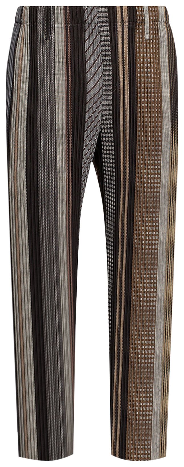 Homme Plisse Issey Miyake Structure Trousers BeigeSoil Brown