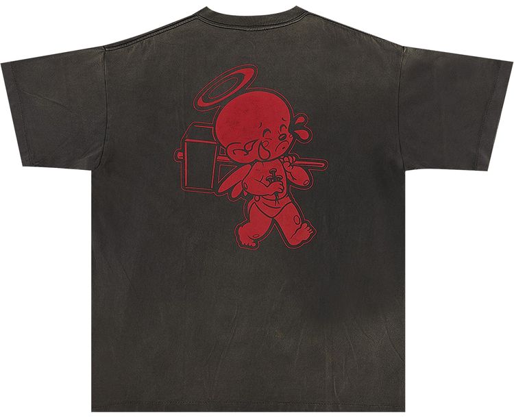 SAINT Mxxxxxx Faces Short Sleeve Tee Black Black