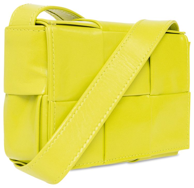 Bottega Veneta Mini Cassette Bag Acid KiwiSilver