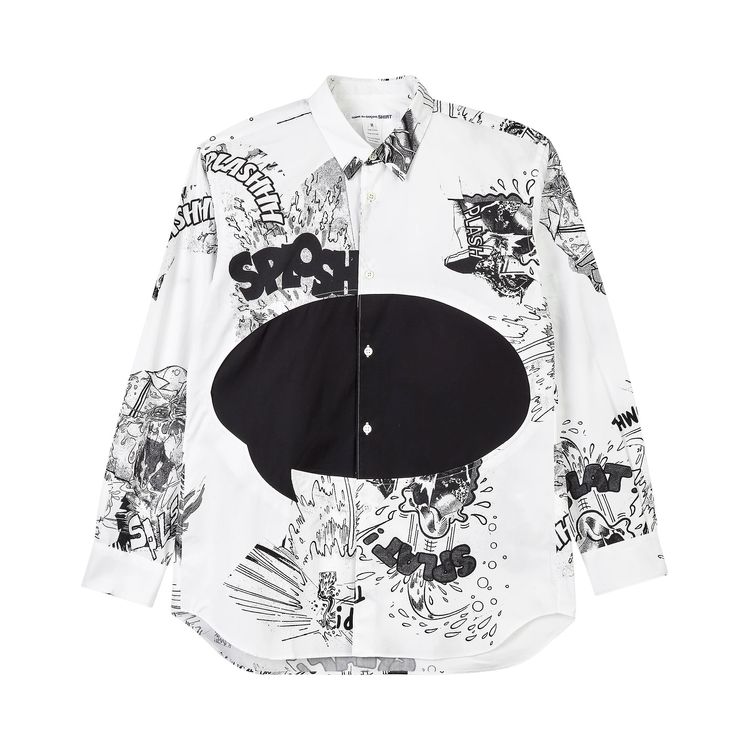 Comme des Garcons SHIRT x Christian Marclay Print A Shirt White