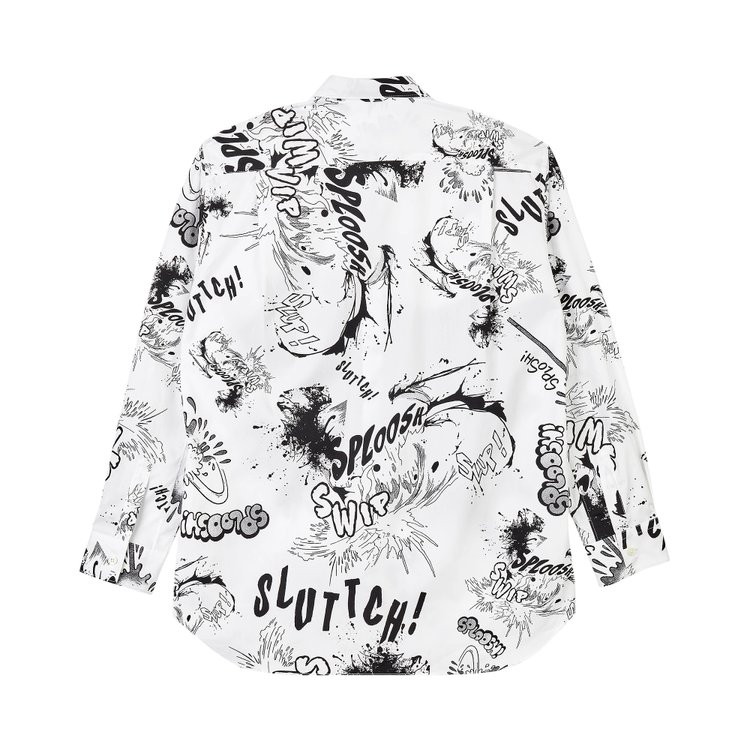 Comme des Garcons SHIRT x Christian Marclay Print B Shirt WhiteBlack