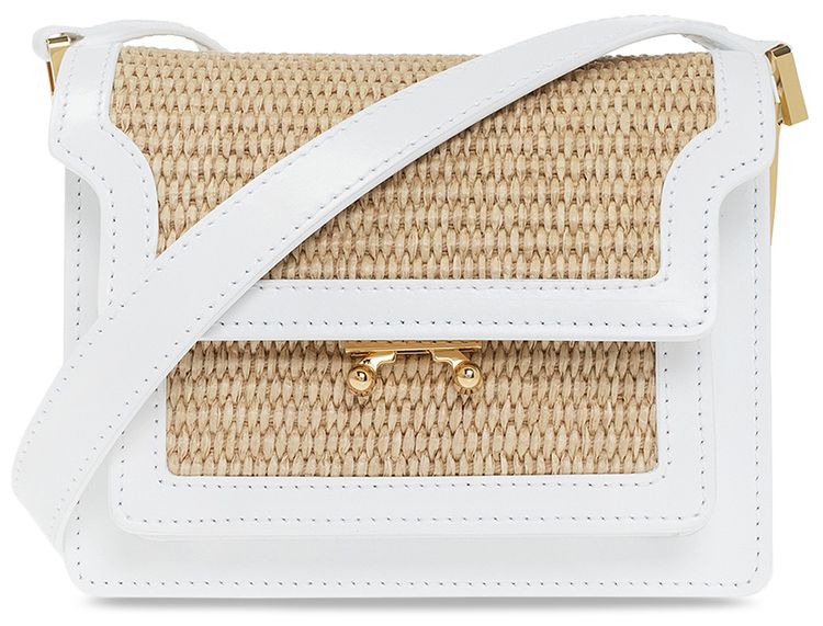 Marni Trunk Soft Shoulder Bag White