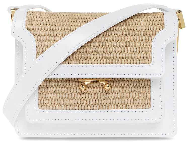 Marni Trunk Soft Shoulder Bag 'White'