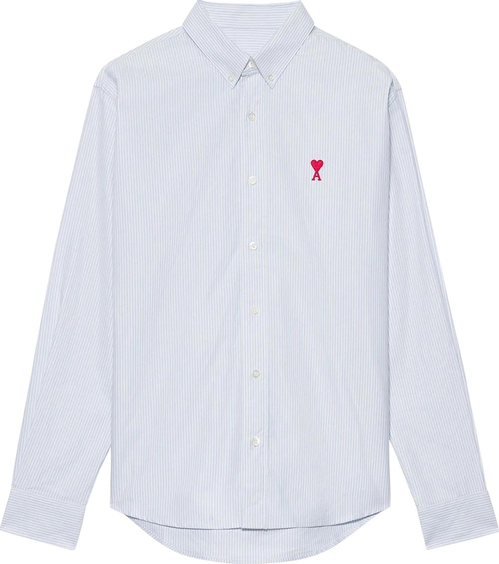 Buy Ami Button-Down Shirt 'Black/White' - BFHSH113 471 004 | GOAT