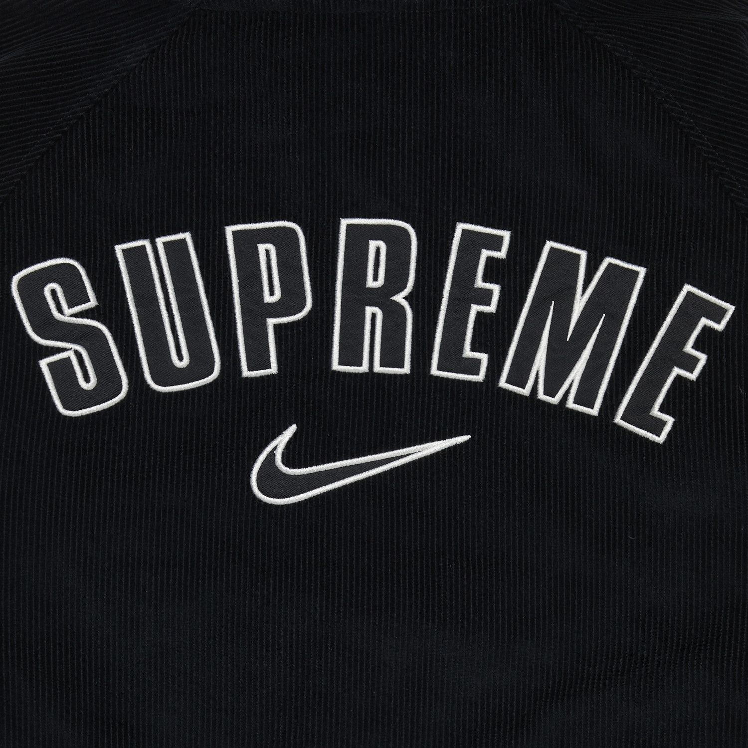 Size xl Supreme x Nike Arc Corduroy Hooded Jacket 'Black'