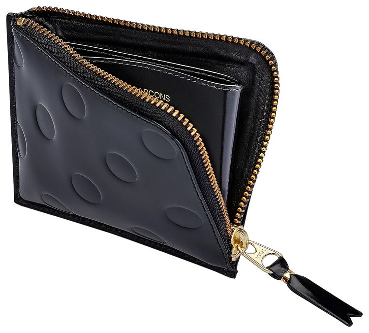 Comme des Garcons Dots Embossed Wallet Black