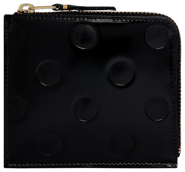 Comme des Garcons Dots Embossed Wallet Black