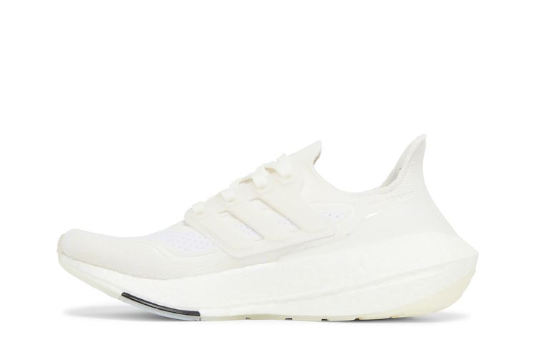 adidas Ultraboost 21 Primeblue White Women's Running Shoes, Size: 8.5