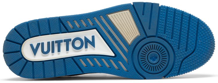 Louis Vuitton Trainer White Black Blue