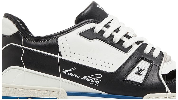 Louis Vuitton Trainer White Black Blue