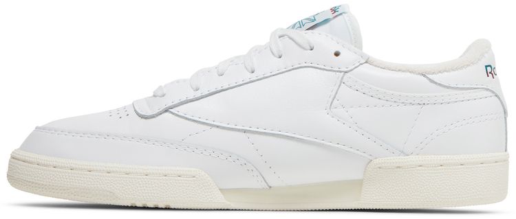 Reebok Club C 85 Vintage Split Logo   Teal Burgundy