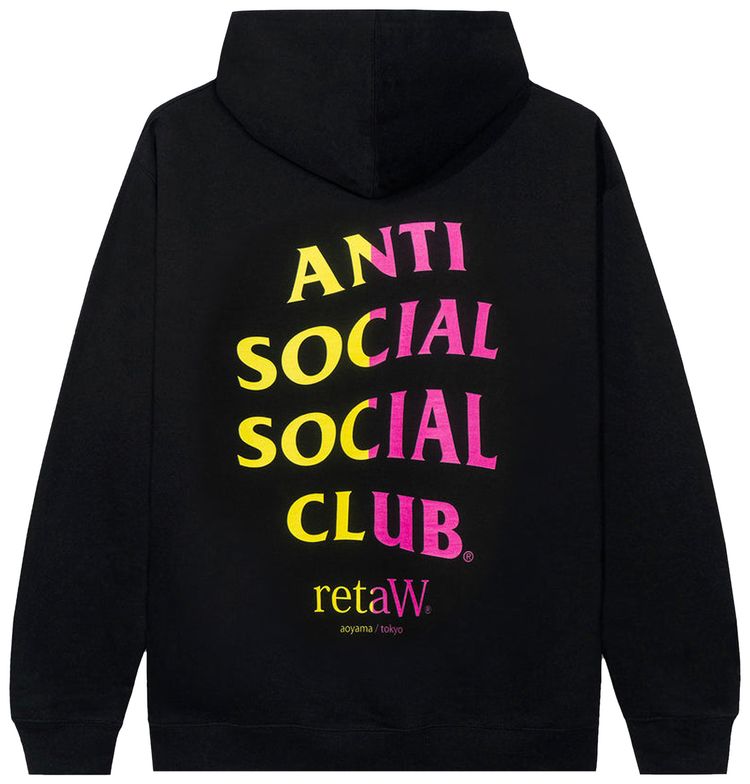 Anti Social Social Club x retaW Hoodie Black