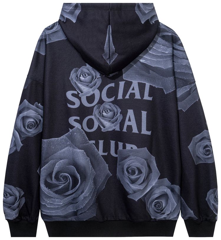 Anti Social Social Club Petal To The Floor Hoodie Black