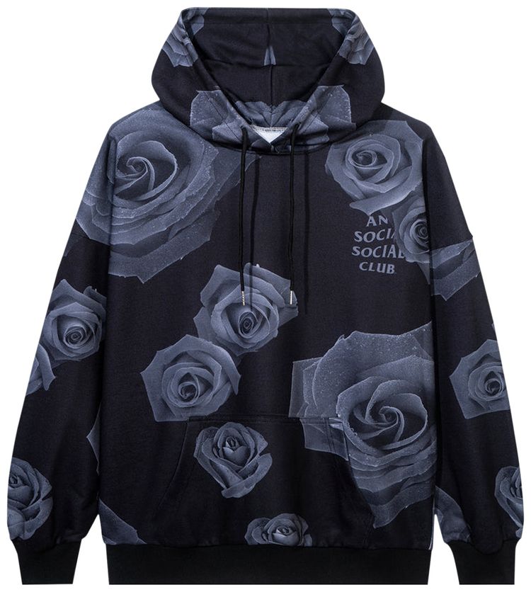 Anti Social Social Club Petal To The Floor Hoodie Black