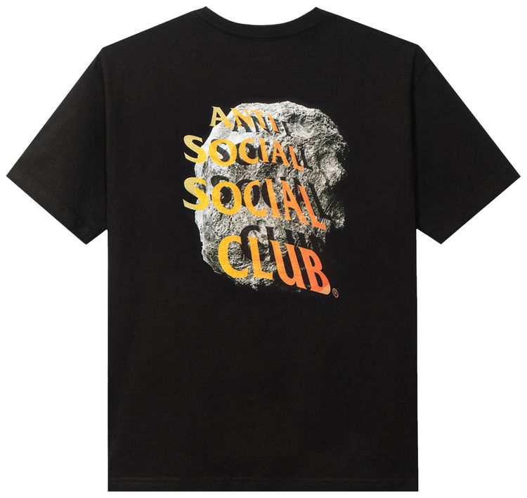 Anti Social Social Club Fall Through The Cracks Tee Black