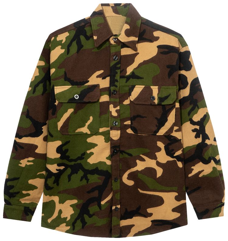 Anti Social Social Club Dialtone Camo Flannel Camo