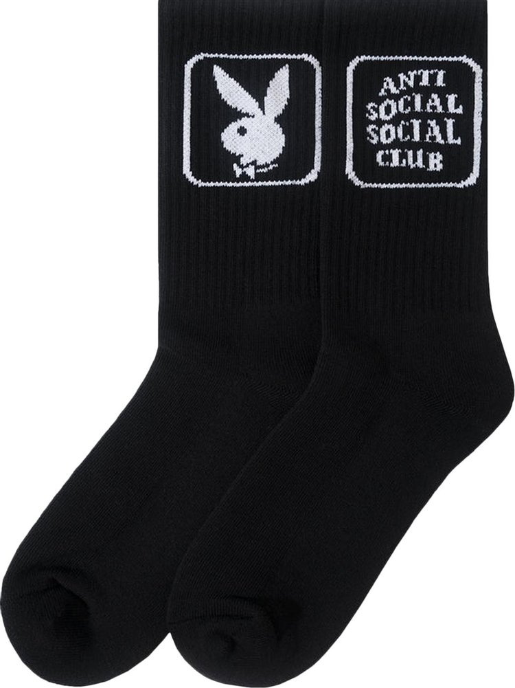 Anti Social Social Club x Playboy Bunny Socks 'Black'