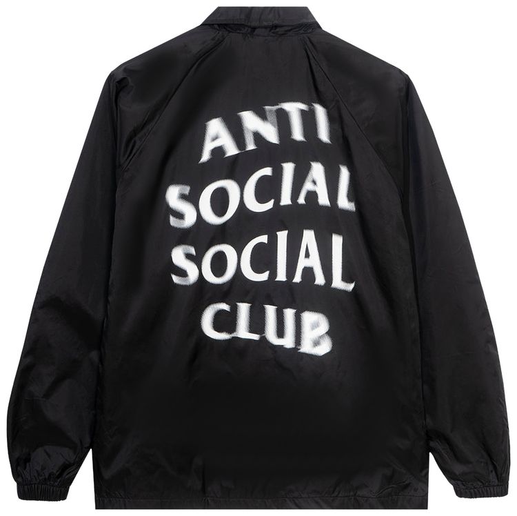 Anti Social Social Club Spiraled Coach Jacket Black