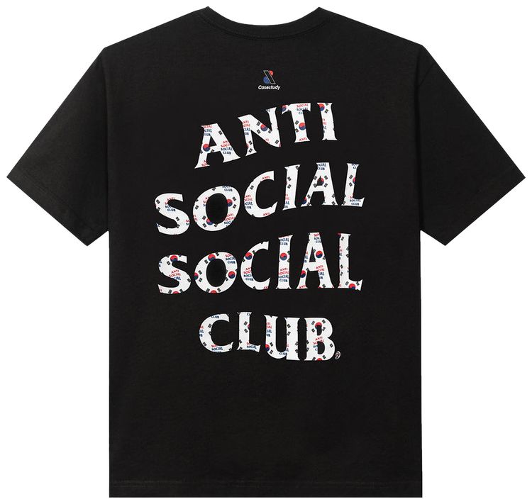 Anti Social Social Club x Case Study Flag Tee Black