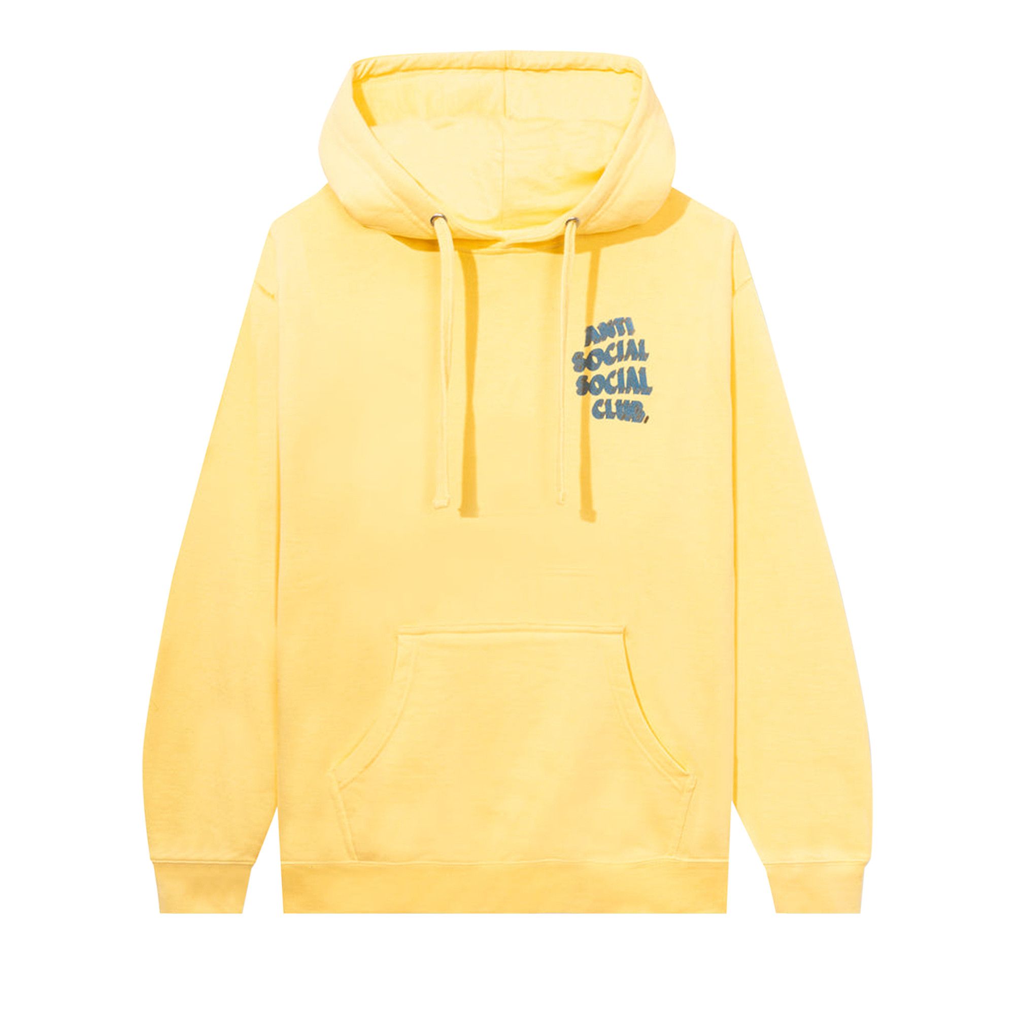 Anti social social shop club yellow hoodie