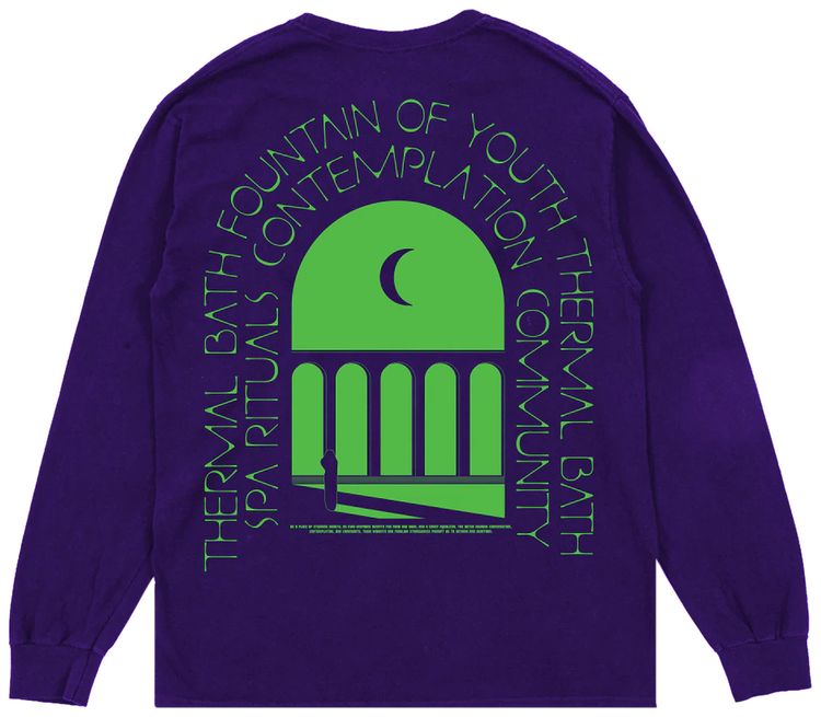 Total Luxury Spa Thermal Bath Long Sleeve Tee Purple