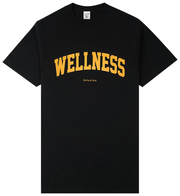 Sporty  Rich Wellness Ivy T Shirt Black