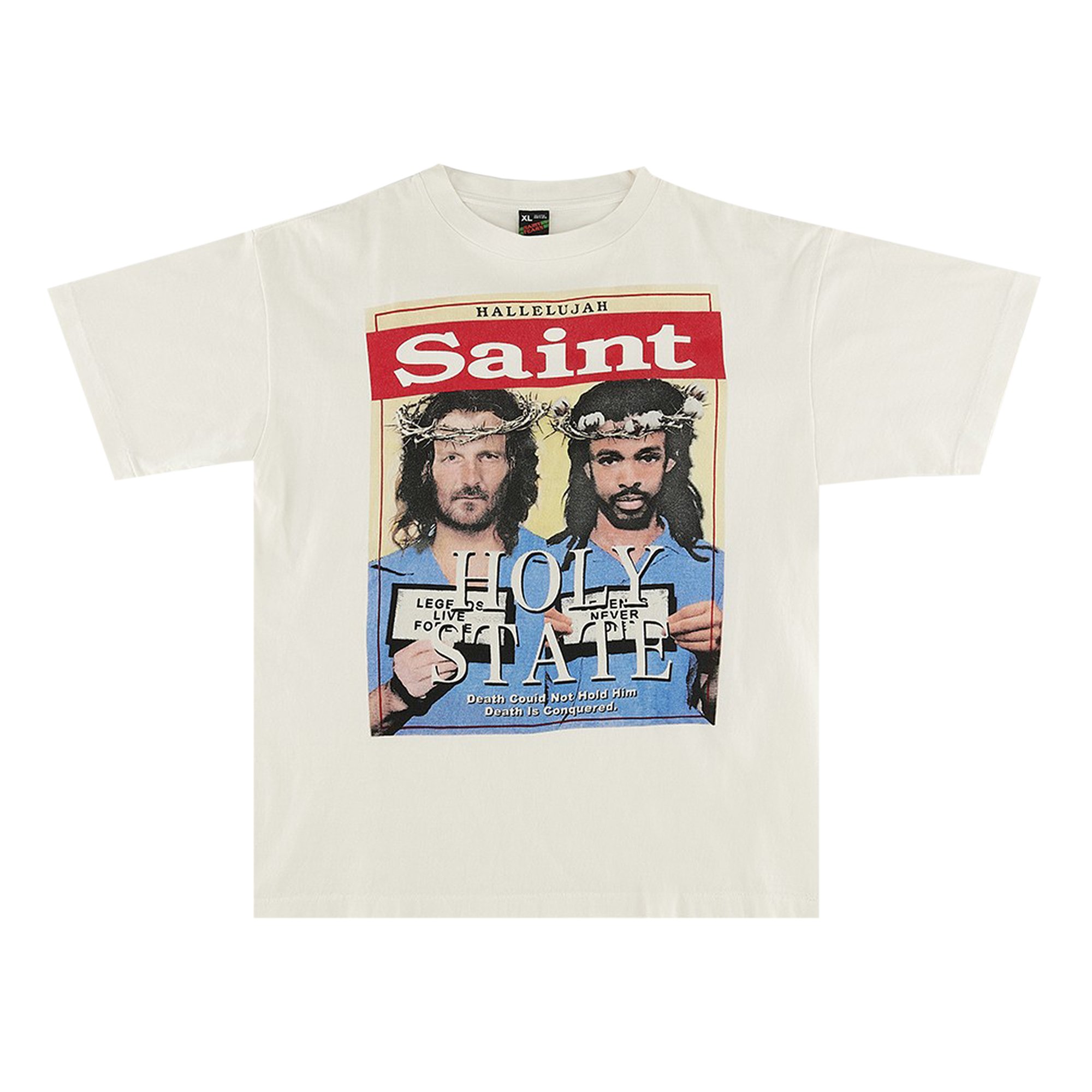Buy Saint Michael x Denim Tears Holy State Short-Sleeve Tee 'White