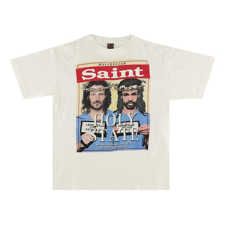 Saint Michael x Denim Tears Holy State Short-Sleeve Tee 'White'
