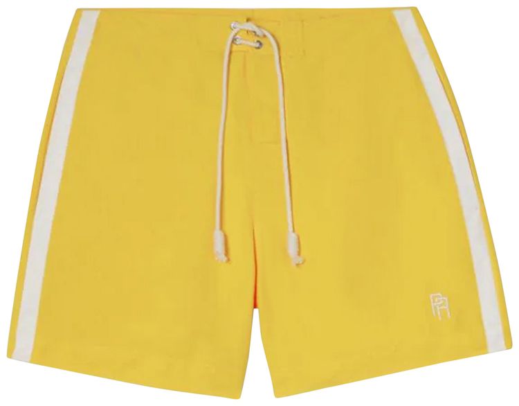 Palm Angels Monogram Swimshort YellowWhite