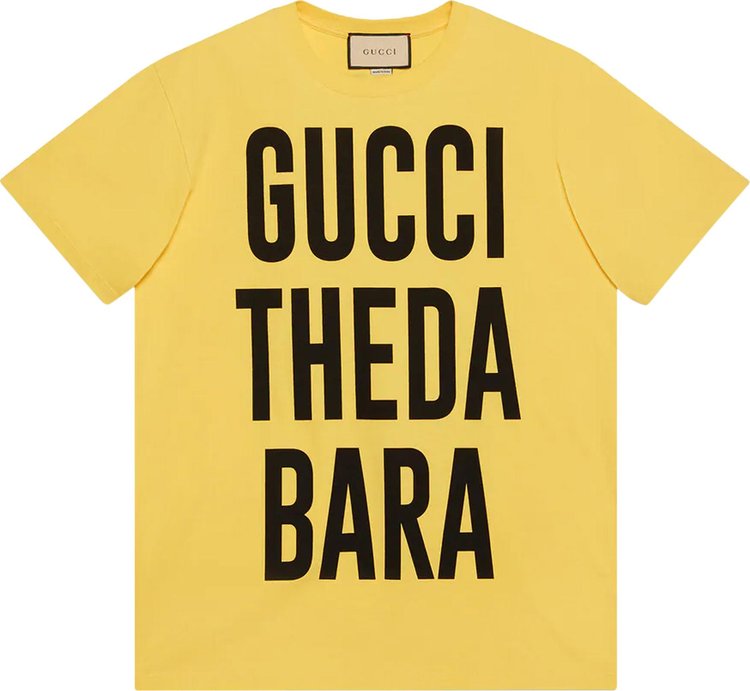 Gucci Theda Bara Print T-Shirt 'Yellow'