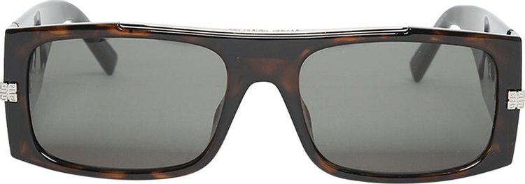 Givenchy Micro Logo Square Sunglasses 'Dark Havana/Green'
